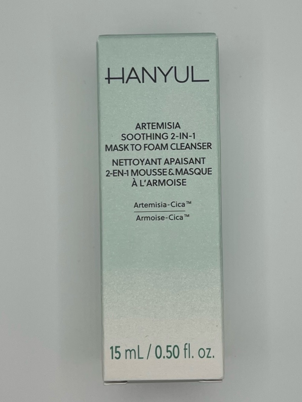 NIB Hanyul  Artemisia Soothing 2-in-1 Mask to Foam Cleanser with Hyaluronic Acid